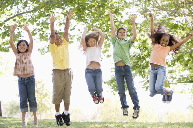 Jumping kids